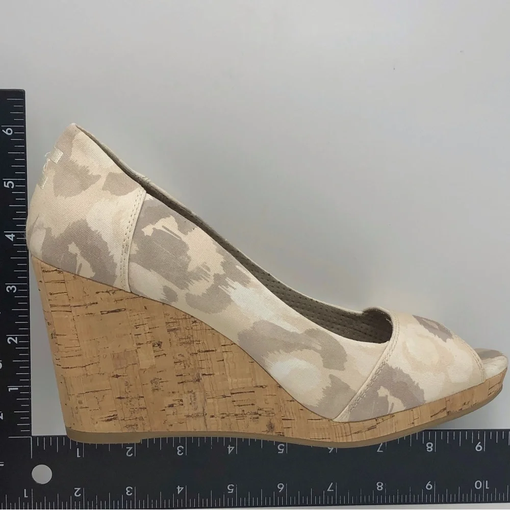 Toms Canvas Watercolor Wedges